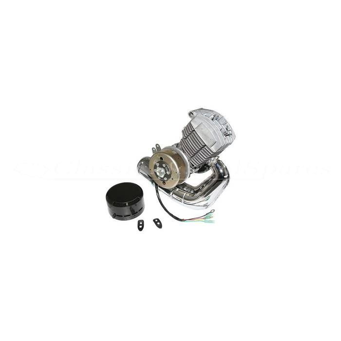 Mobylette MBK Engine AV7 replacement with Electronic Ignition with Exhaust  and Variator